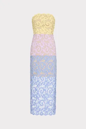 Classic Line Low Key Kait Trois Color Lace Dress