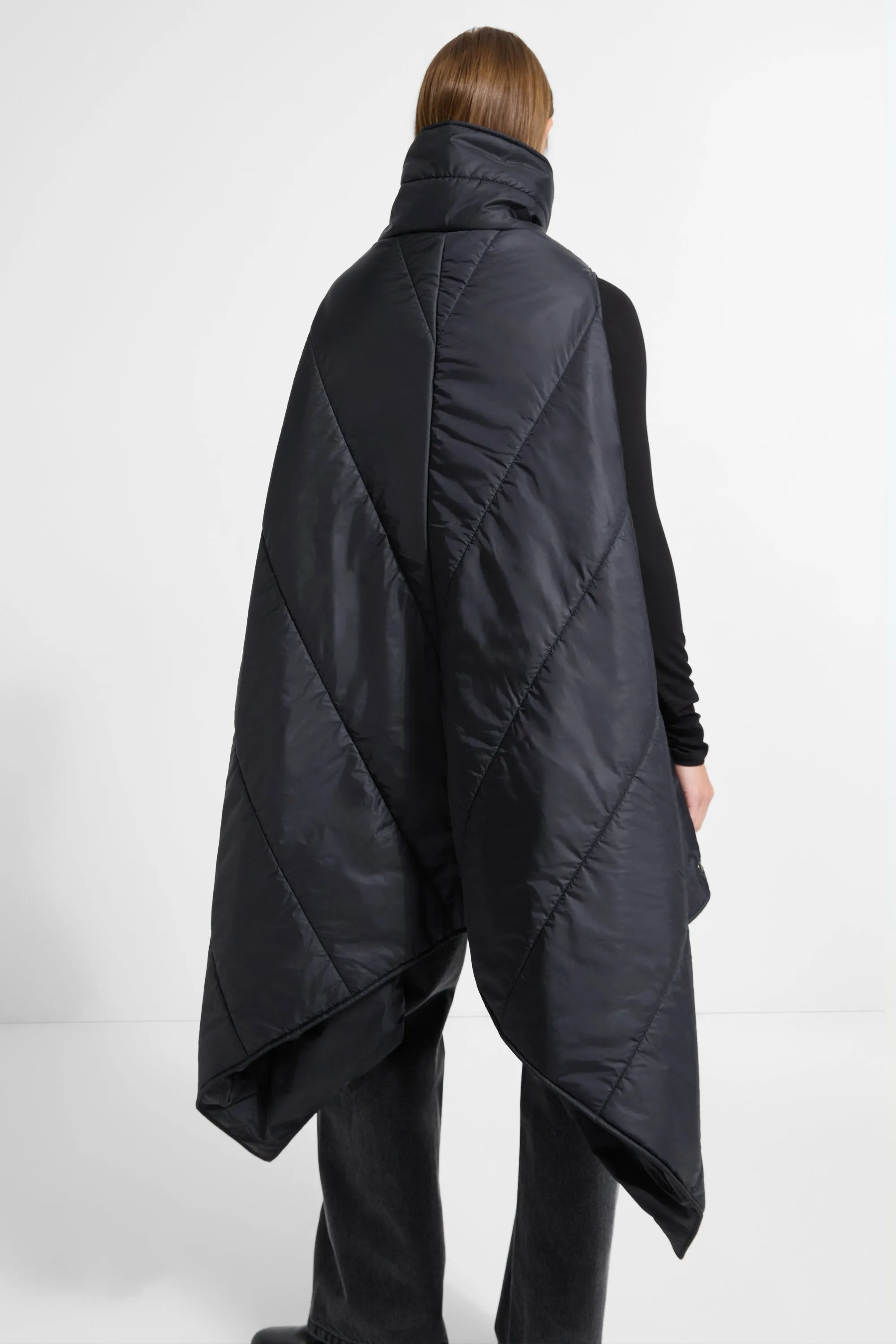 Kaja Puffer Vest Silicone Grip Trim Warmth Without Bulk