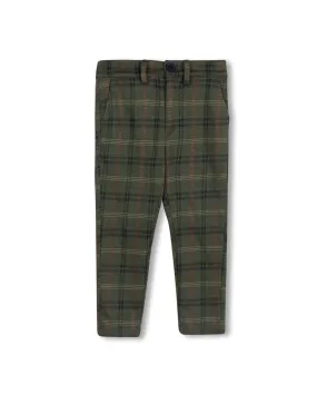 Kate Wool Plaid Pants Motion Fabric