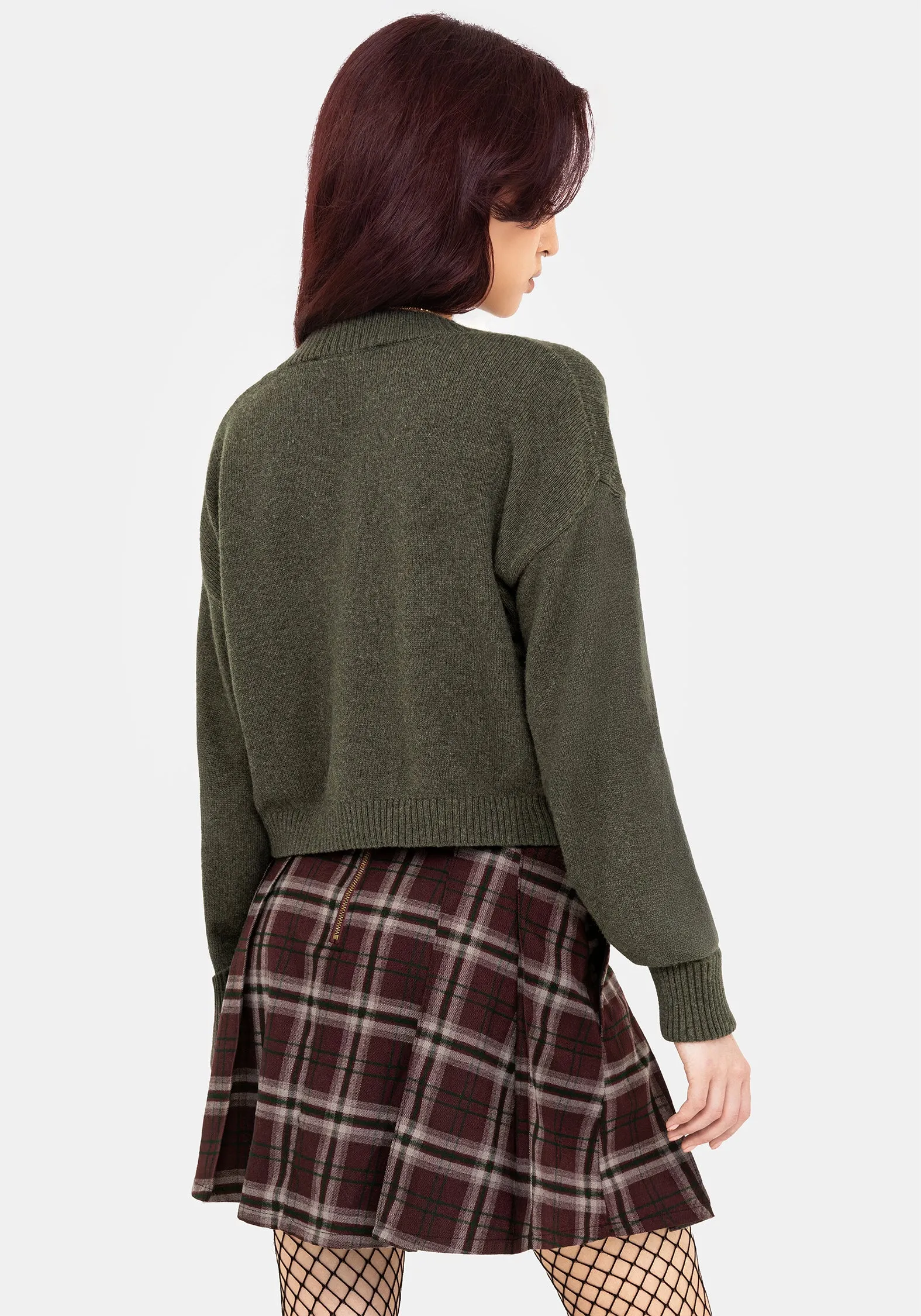 Keira Cotton Toadstool Embroidered Jumper Airflow Optimized Knit Ergonomic Pattern Design