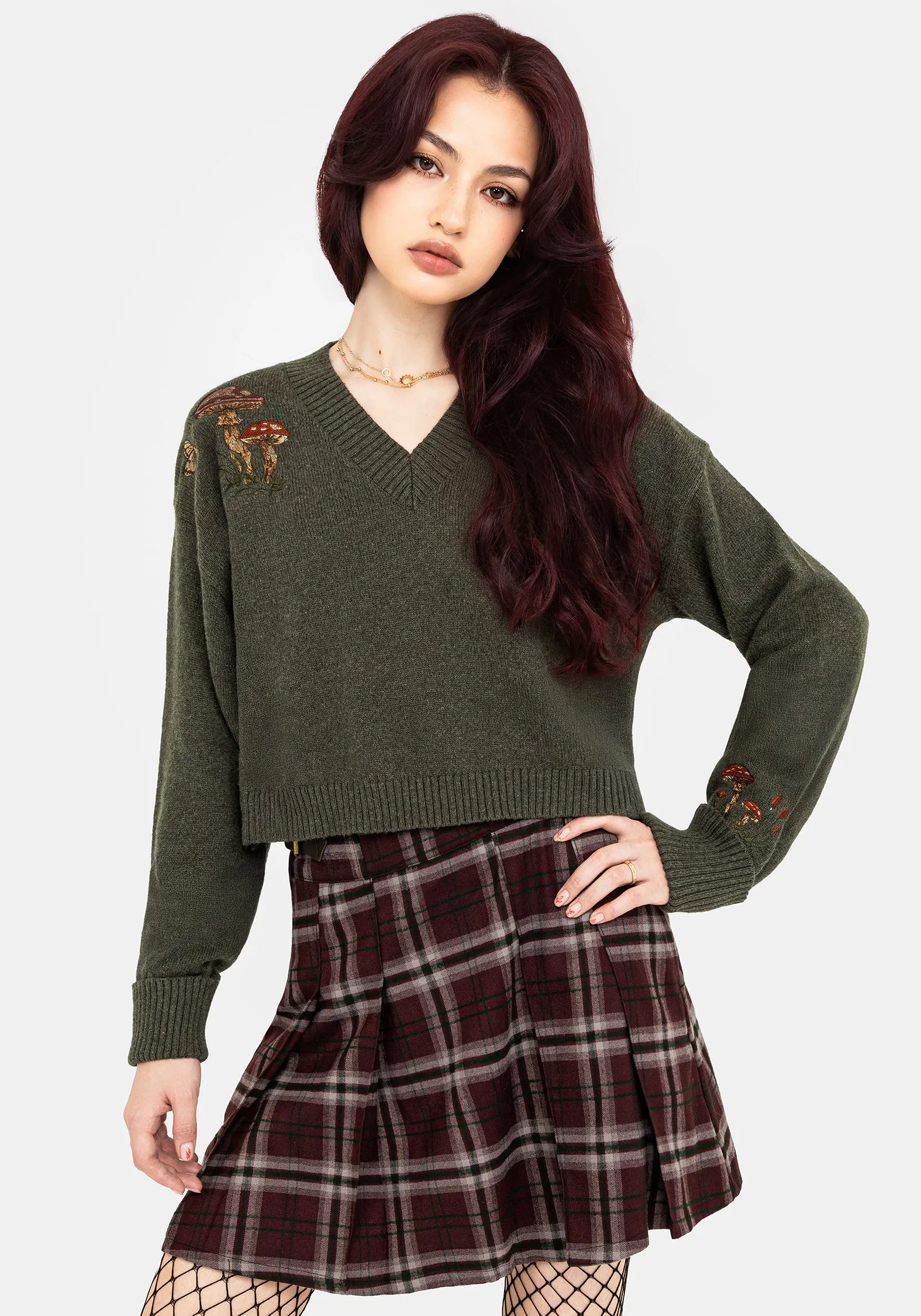 Quick Layer Keira Cotton Toadstool Embroidered Jumper