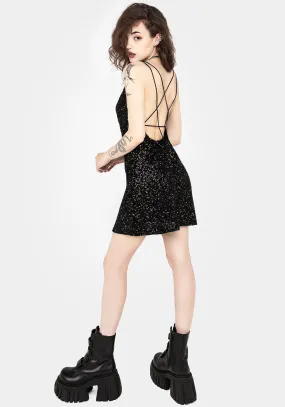 Red-Carpet Built-In-Slip Kikamora Cowl Neck Mini Dress