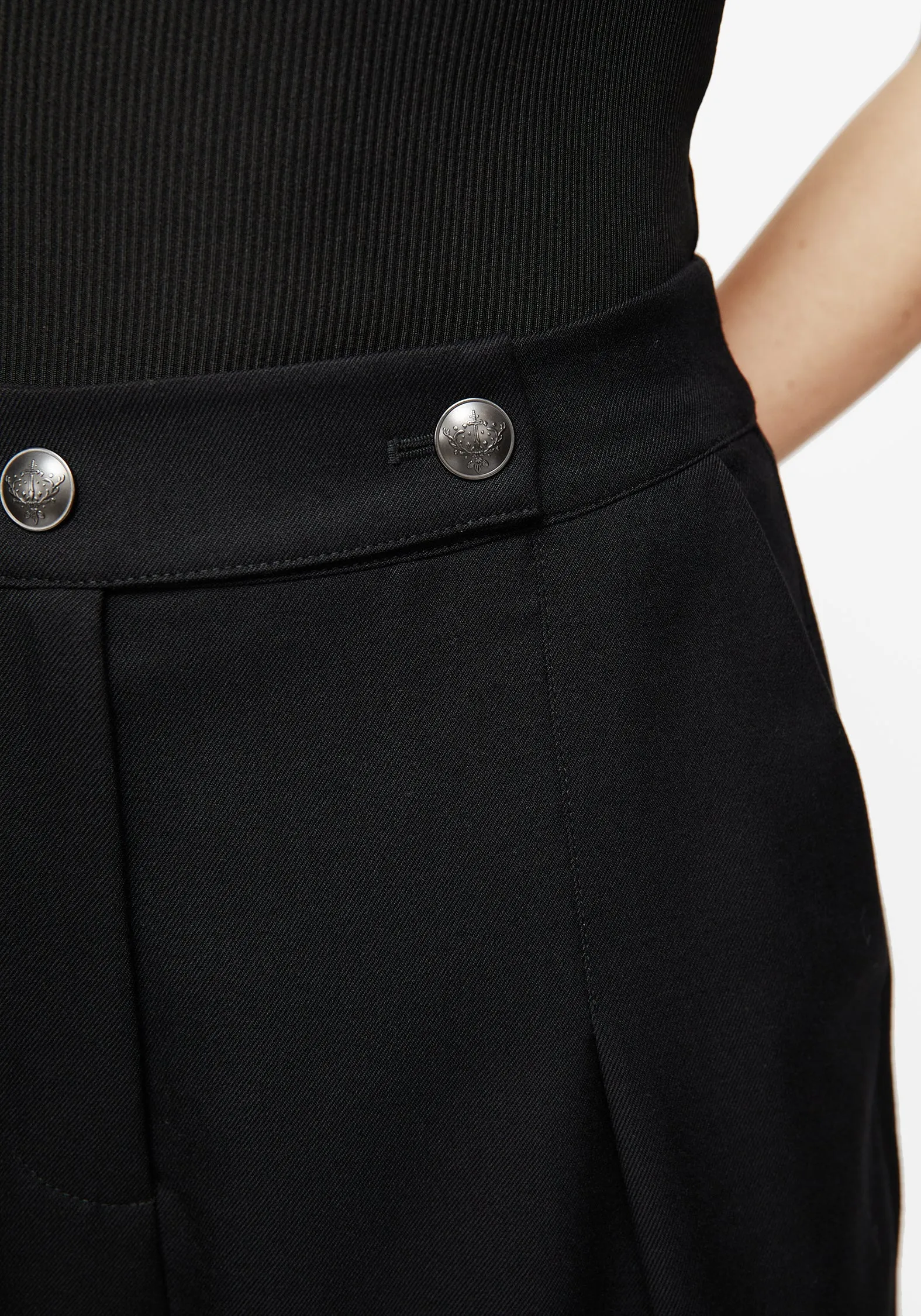Kira Tailored Culotte Trousers hypoallergenic material ReflectiveAccentDetails