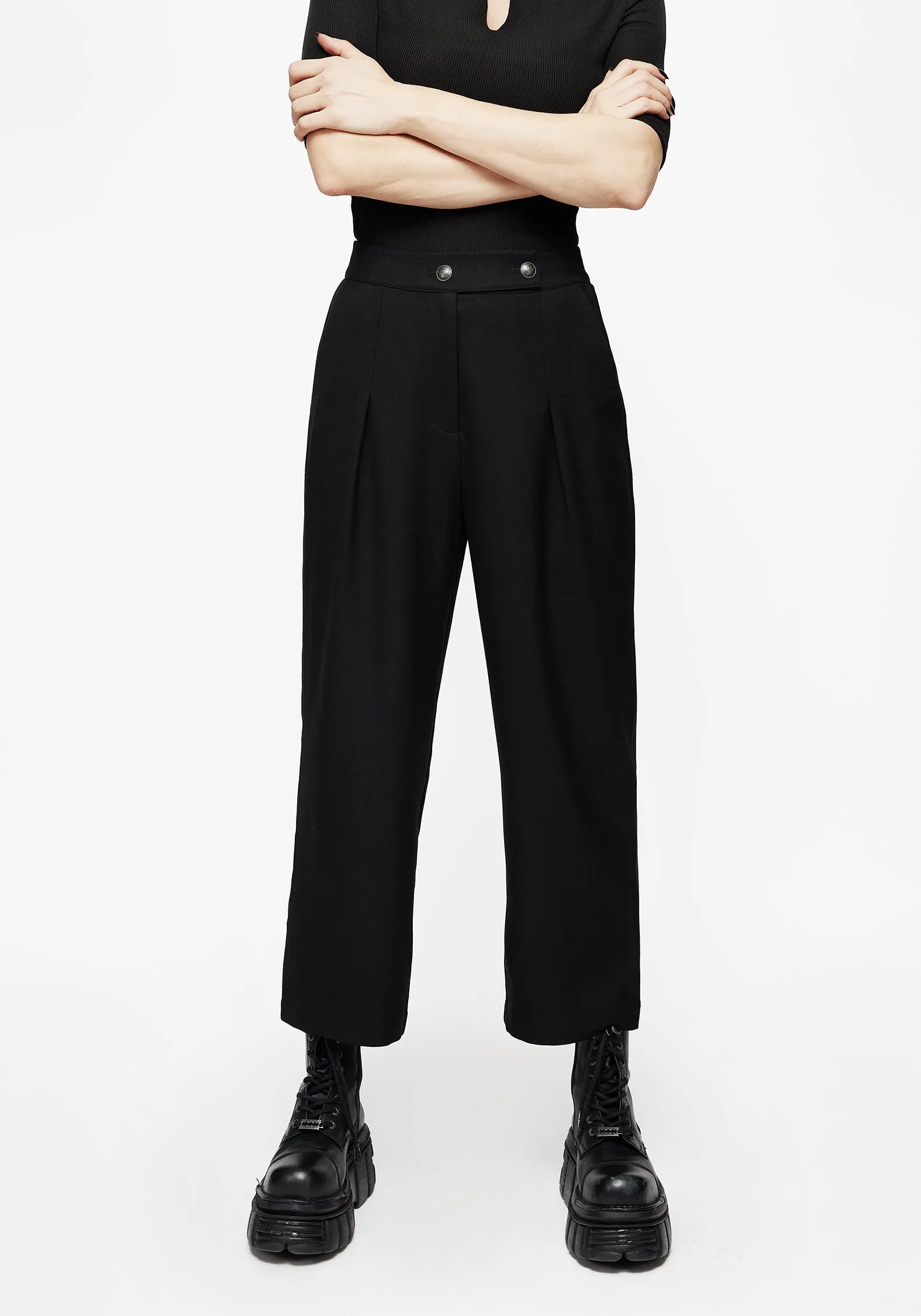Plant Based Material Adjustable Closure Kira Tailored Culotte Trousers