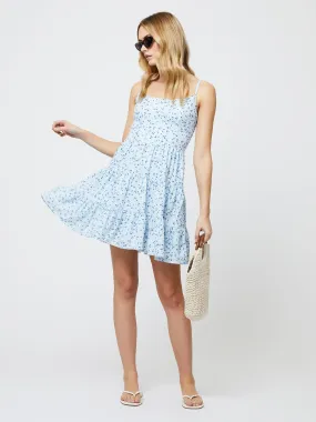 ReversibleStyle Trendy Layer Kiva Crepe Tiered Mini Dress