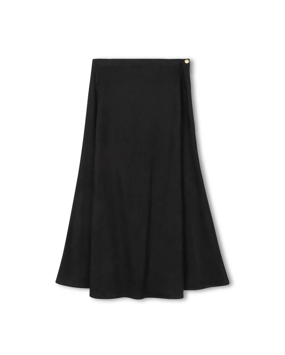 Suede Maxi A-Line Skirt Daytime Look Tassel accents