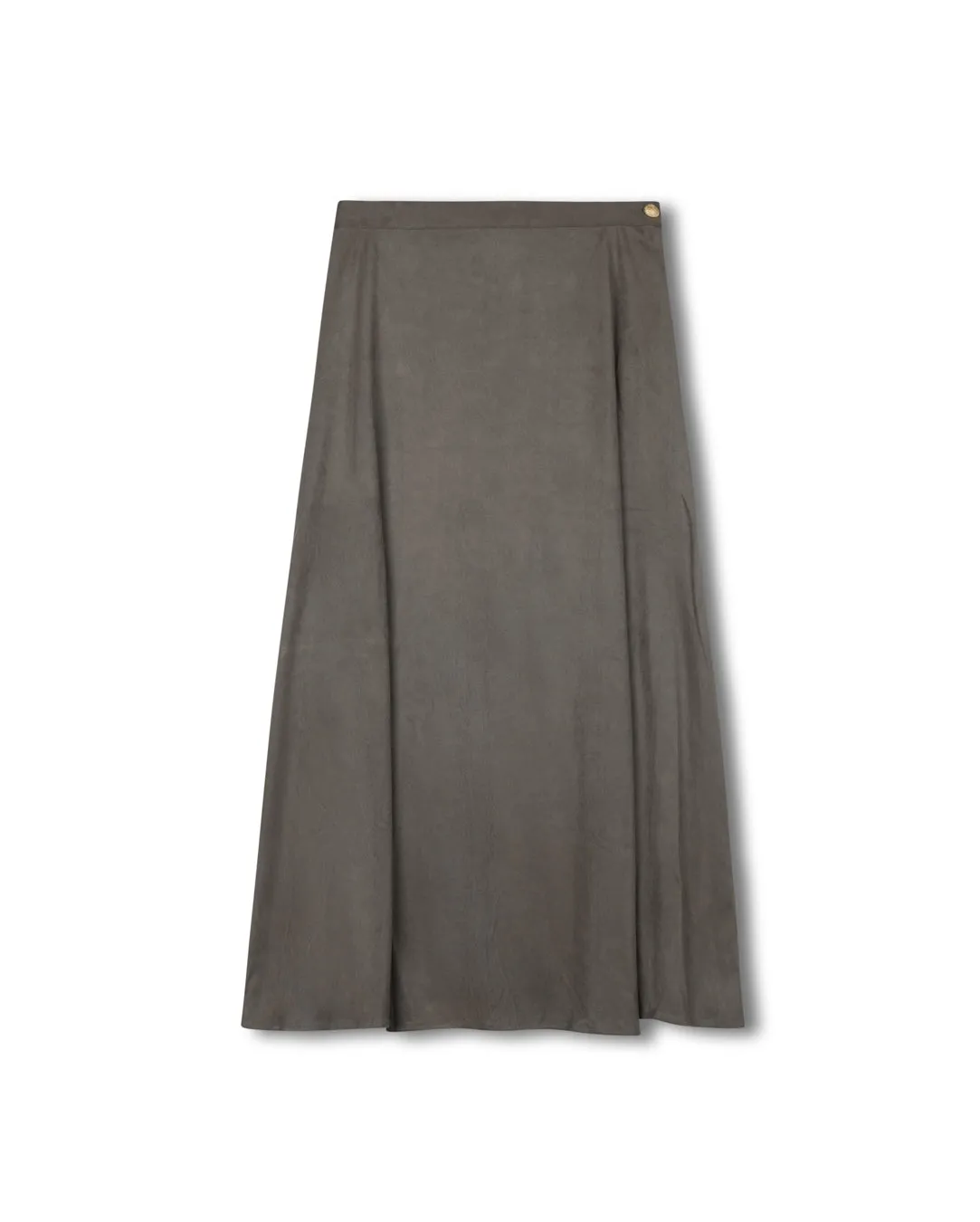 Weekend Vibes Suede Maxi A-Line Skirt