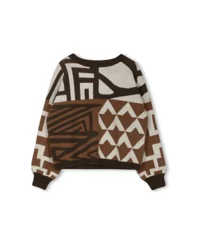 Knit Absrtact Top Warm Appeal