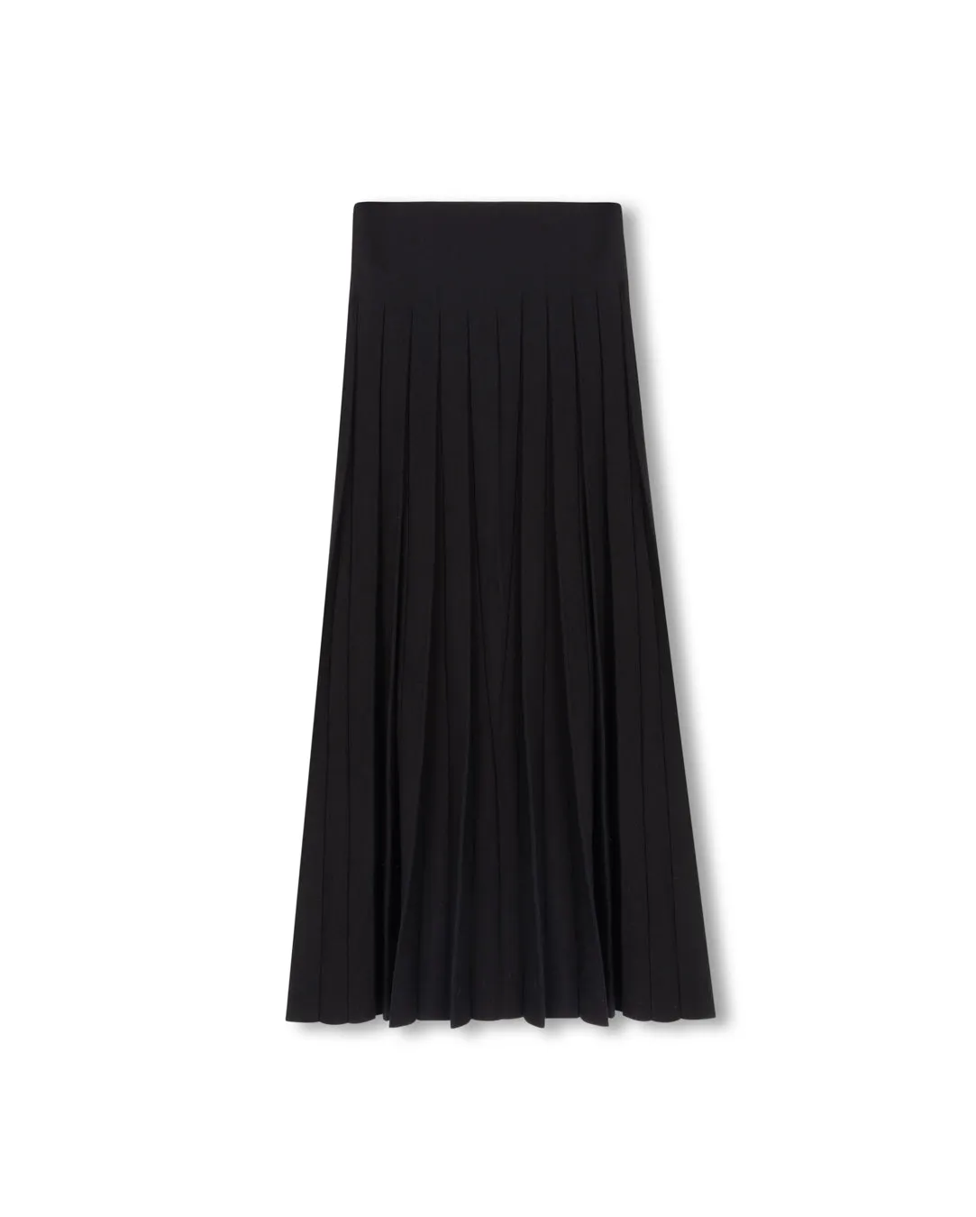Outfit Vibes Non see through Knit Maxi Pleated Skirt