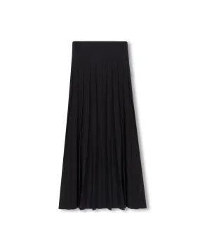 Outfit Vibes Non see through Knit Maxi Pleated Skirt
