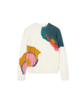 Trendy Knit Textured Fabric Knit Splattered Top