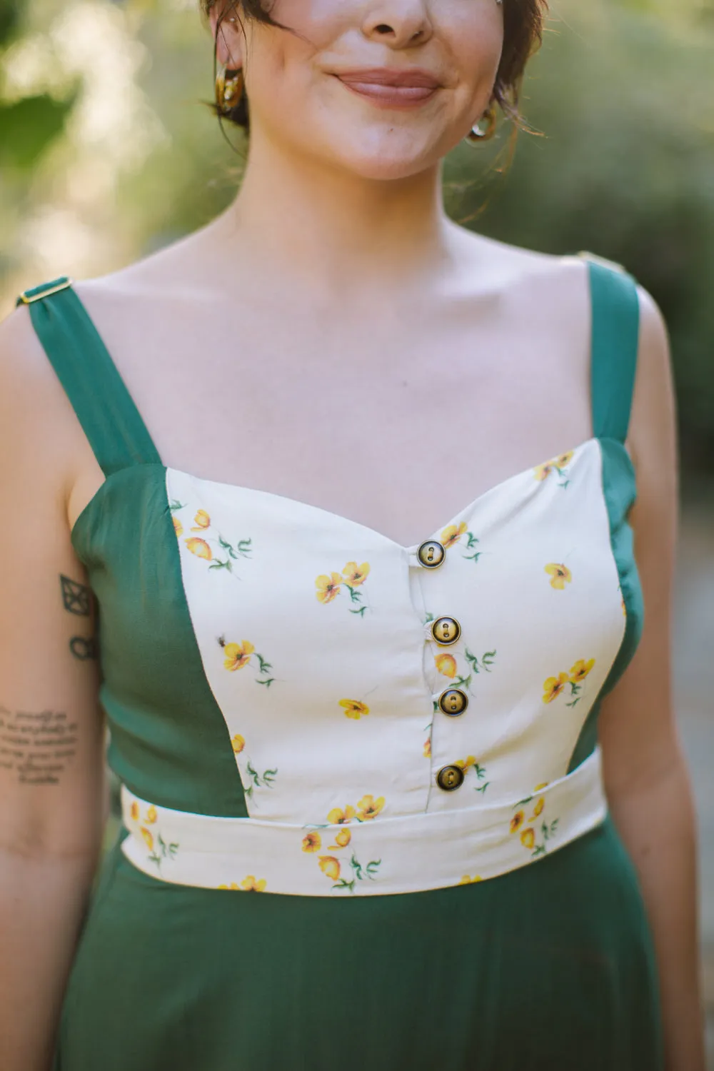 Gemma Dress in Green Poppy Wedding guest