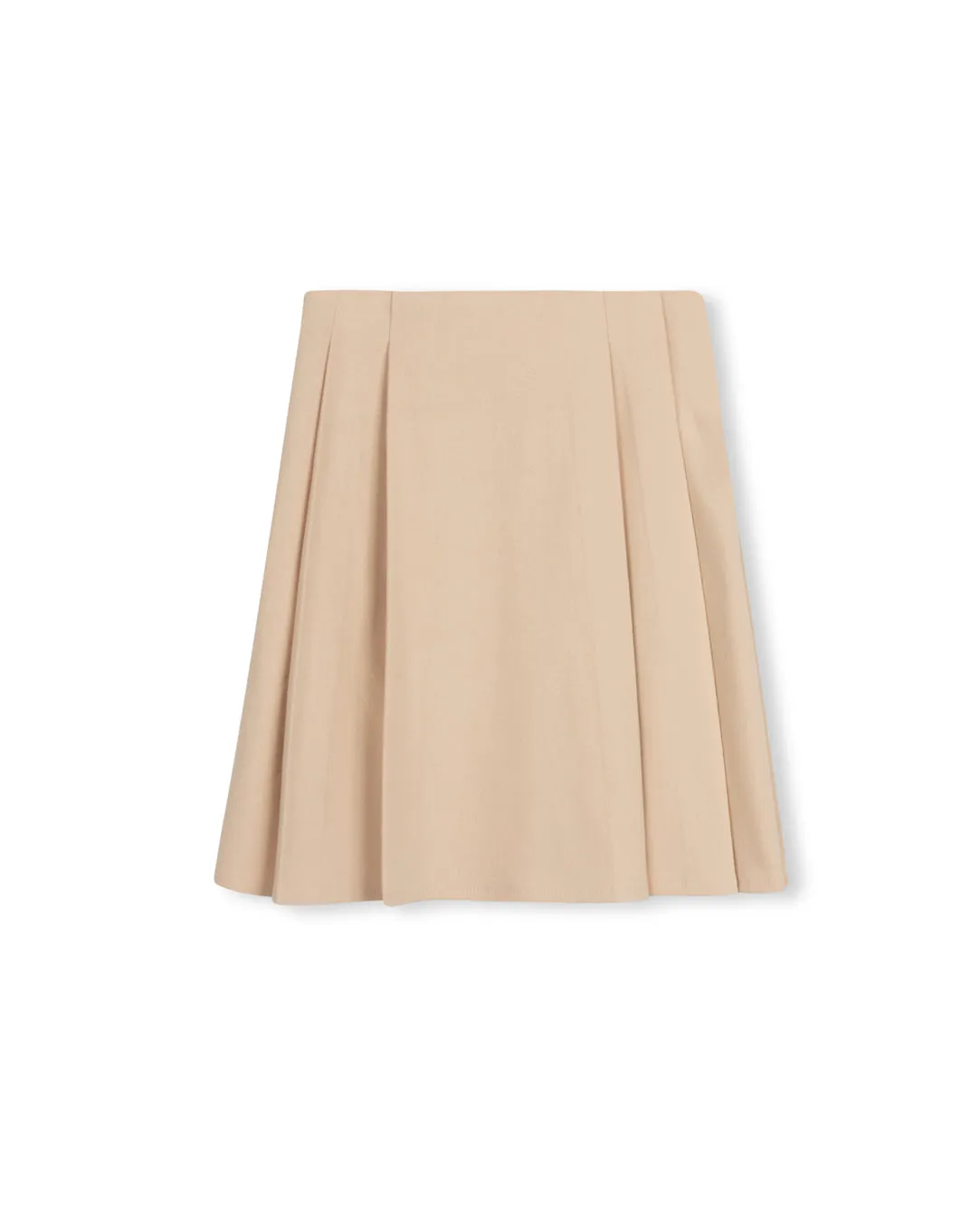 Lake Wool Pleated Skirt Trend Ready Tiered hem
