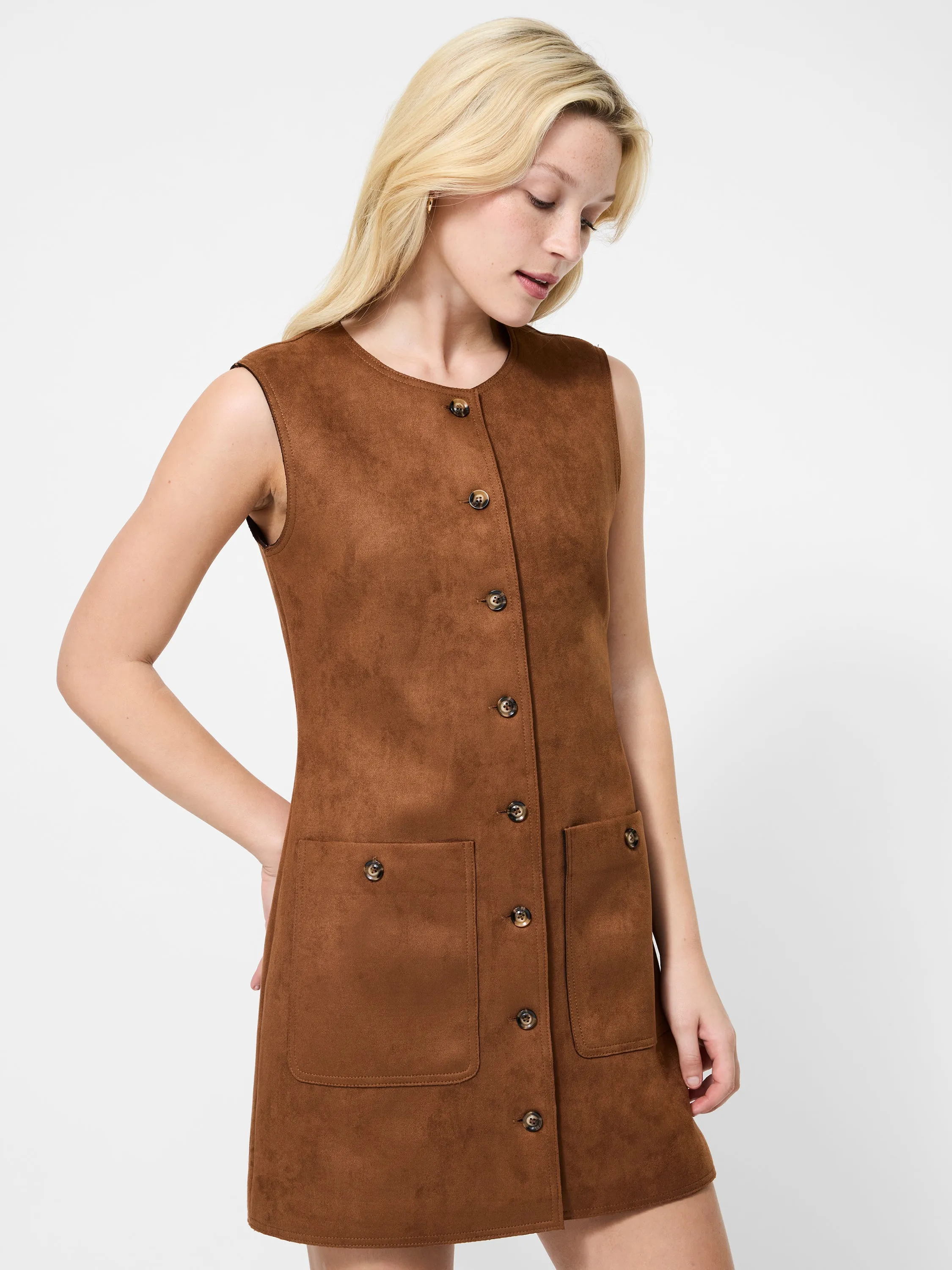 Lany Suedette Dress Gentle Texture