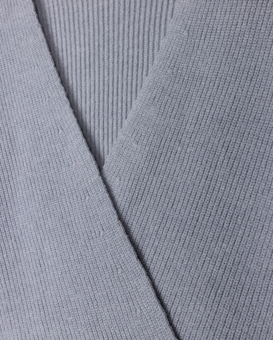 Flexible Waistband Ribbed Cross Over Knit Top