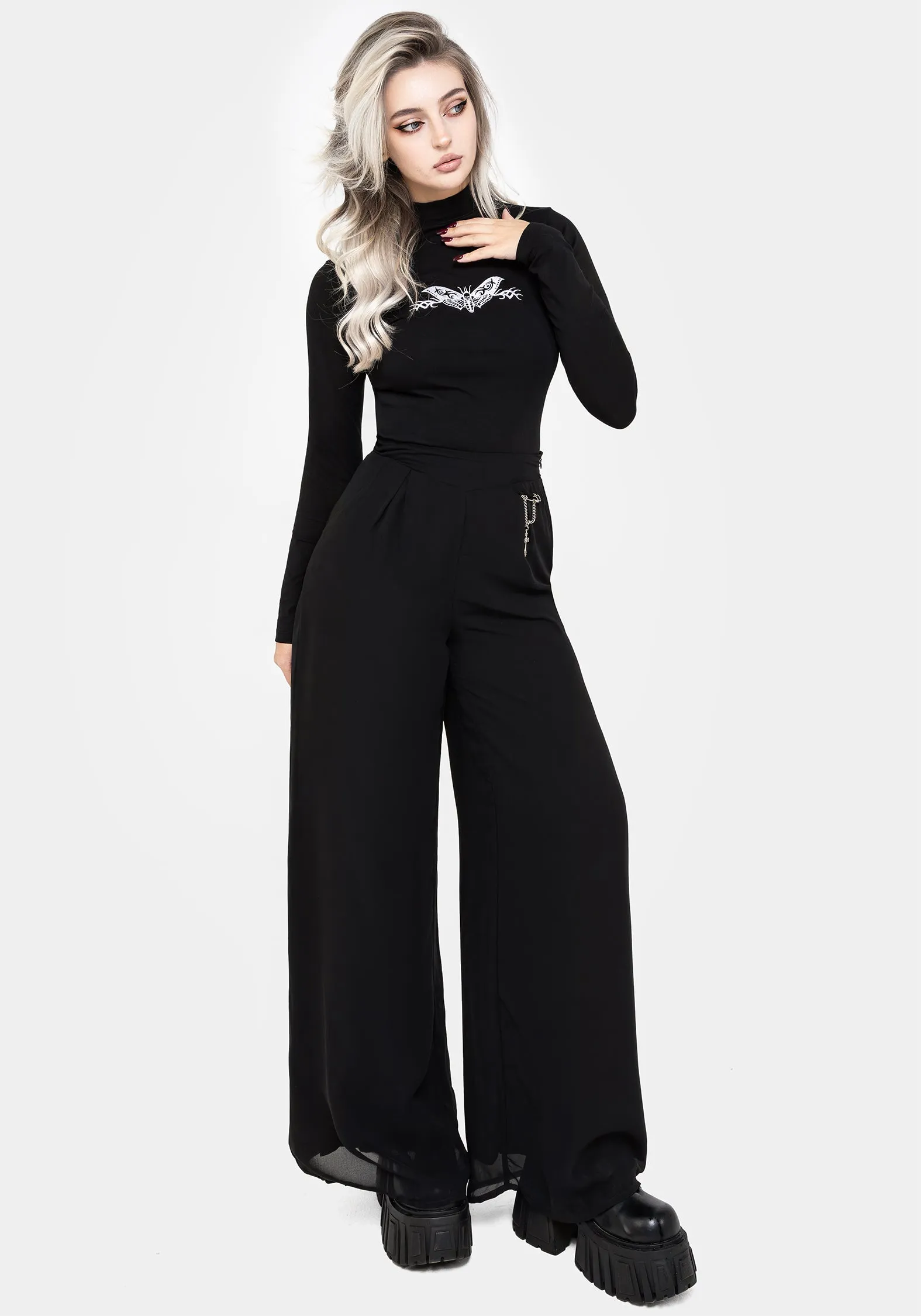 ConvertibleCollarSystem Morta High Neck Jersey Bodysuit