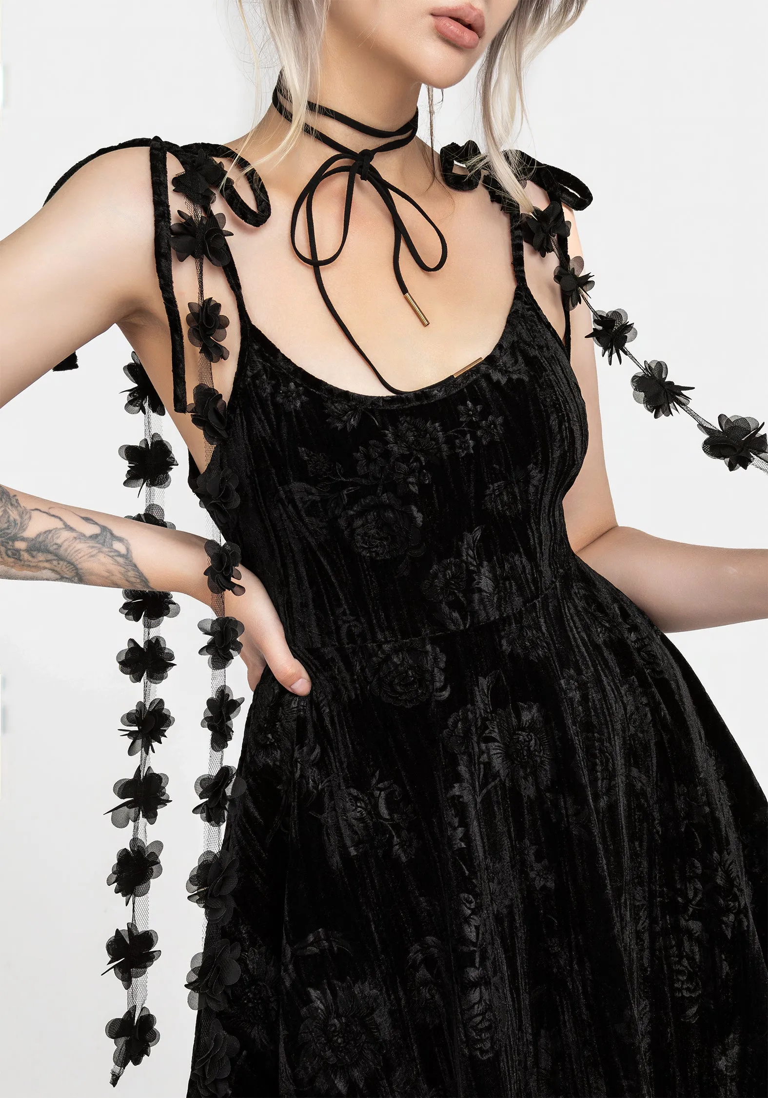 Blossom Cami Mini Dress Polished Style Halter-Neck