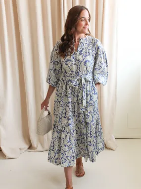 Ulla Johnson Seraphina Long Sleeve Dress - Ciel slim fit