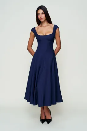 Leila Dress Daily Casual Waist Seam