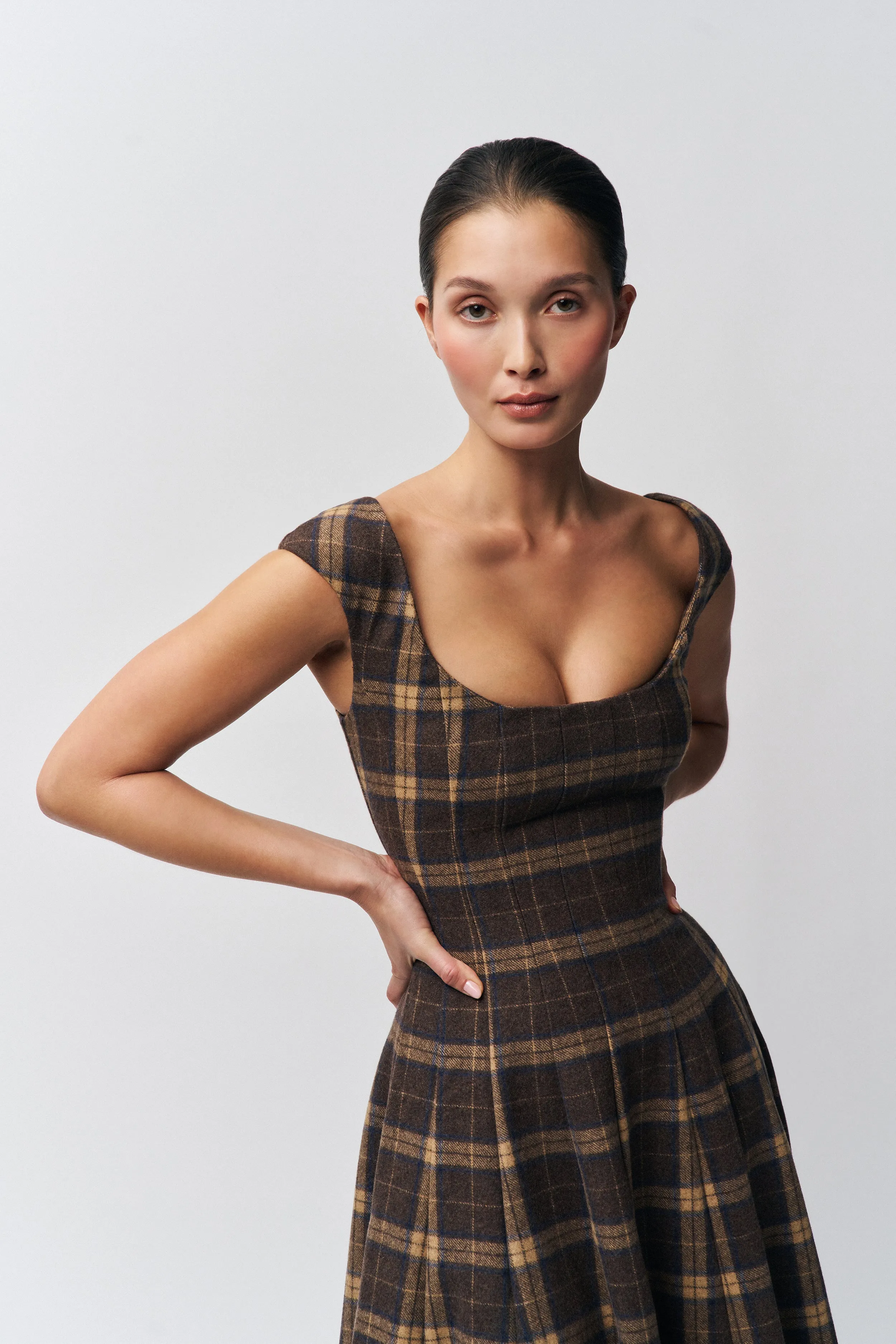Leila Tartan Dress Dreamy Feel