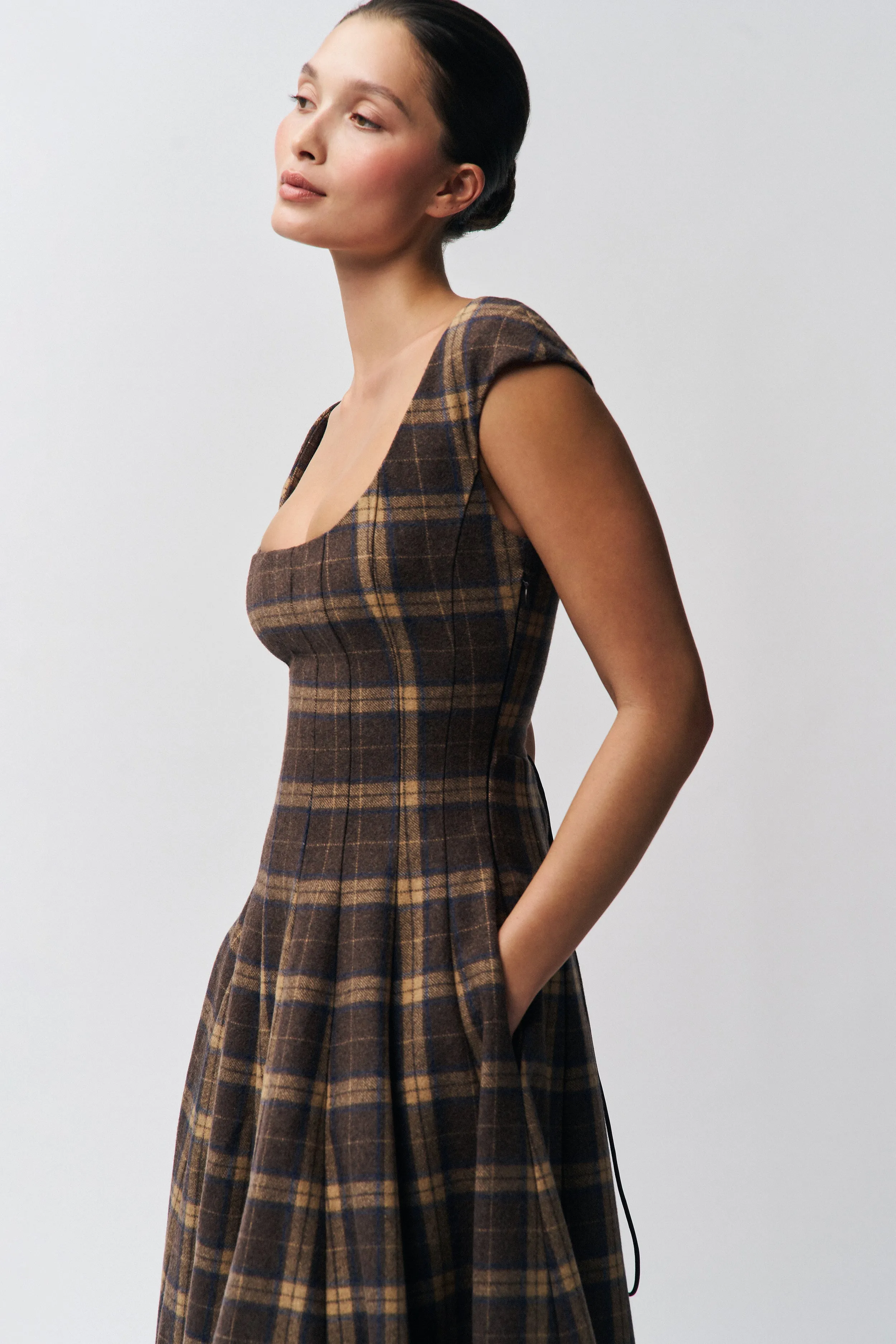 Evening Look Leila Tartan Dress