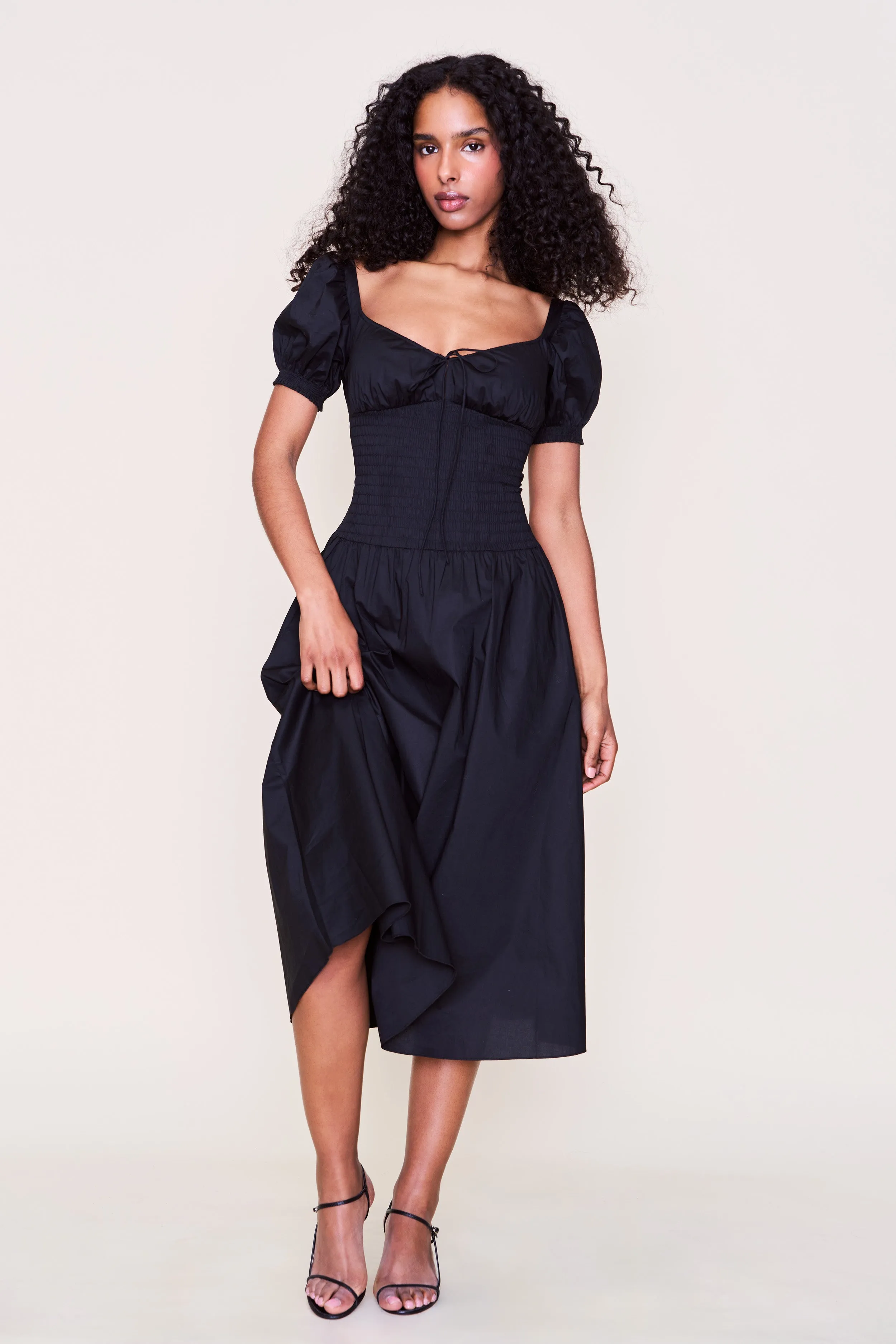 Professional Look Bold Structure Leon Midi Dress