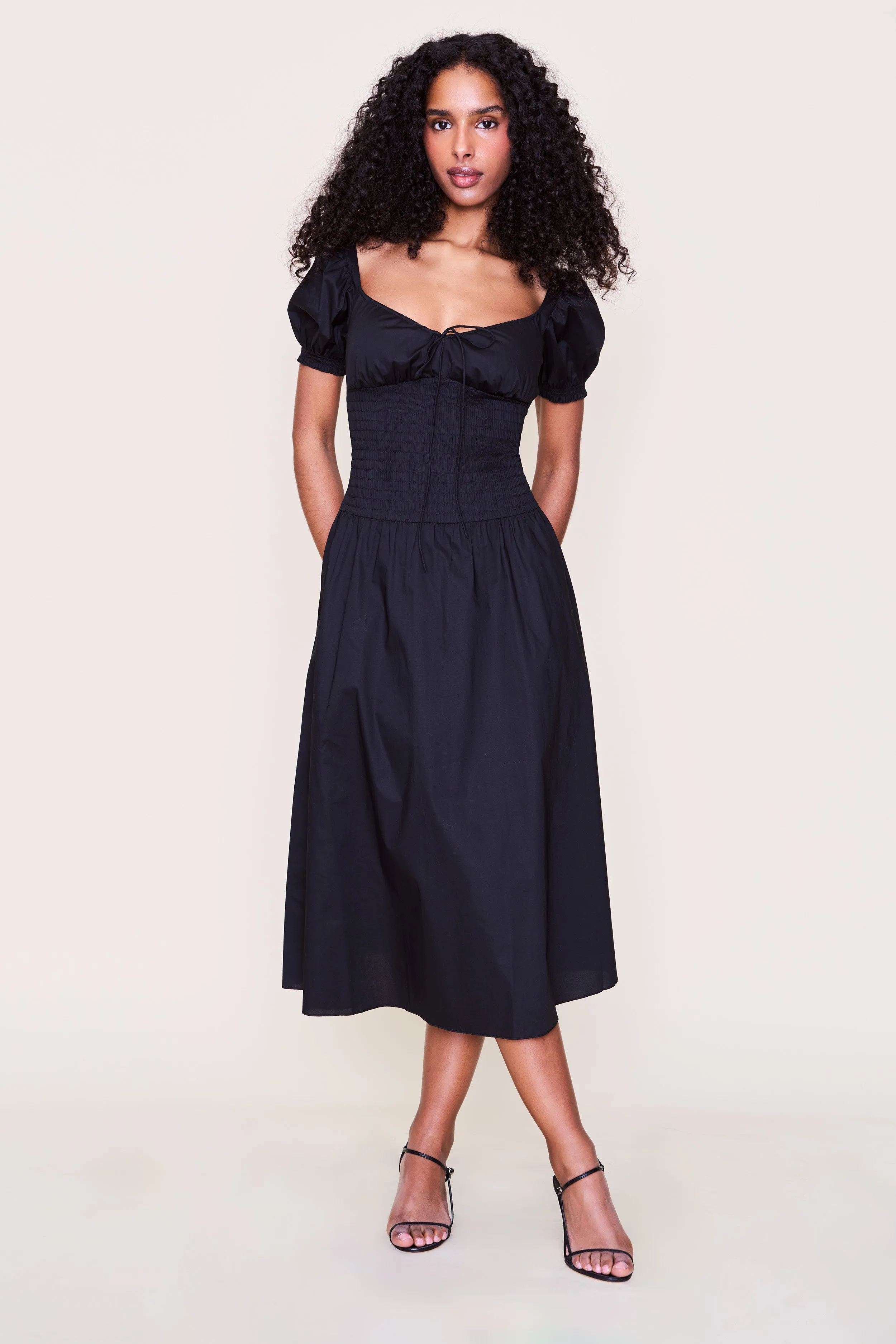 Soft-Lining Relaxed day dress Leon Midi Dress