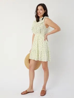 Lex Floral Dress in Ivy Bell-Sleeve