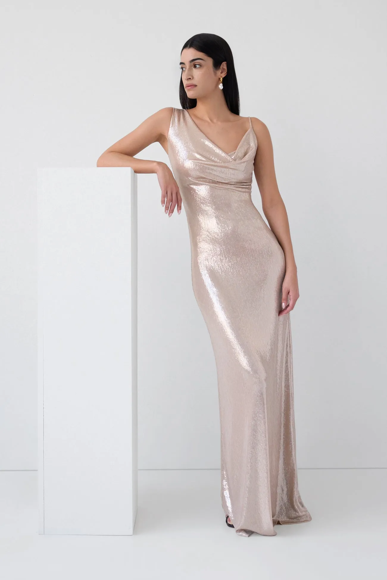 Liberty Metallic Gown Inner lining
