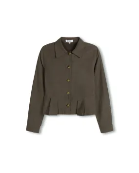 Light Denim Jacket Double Layered Collar