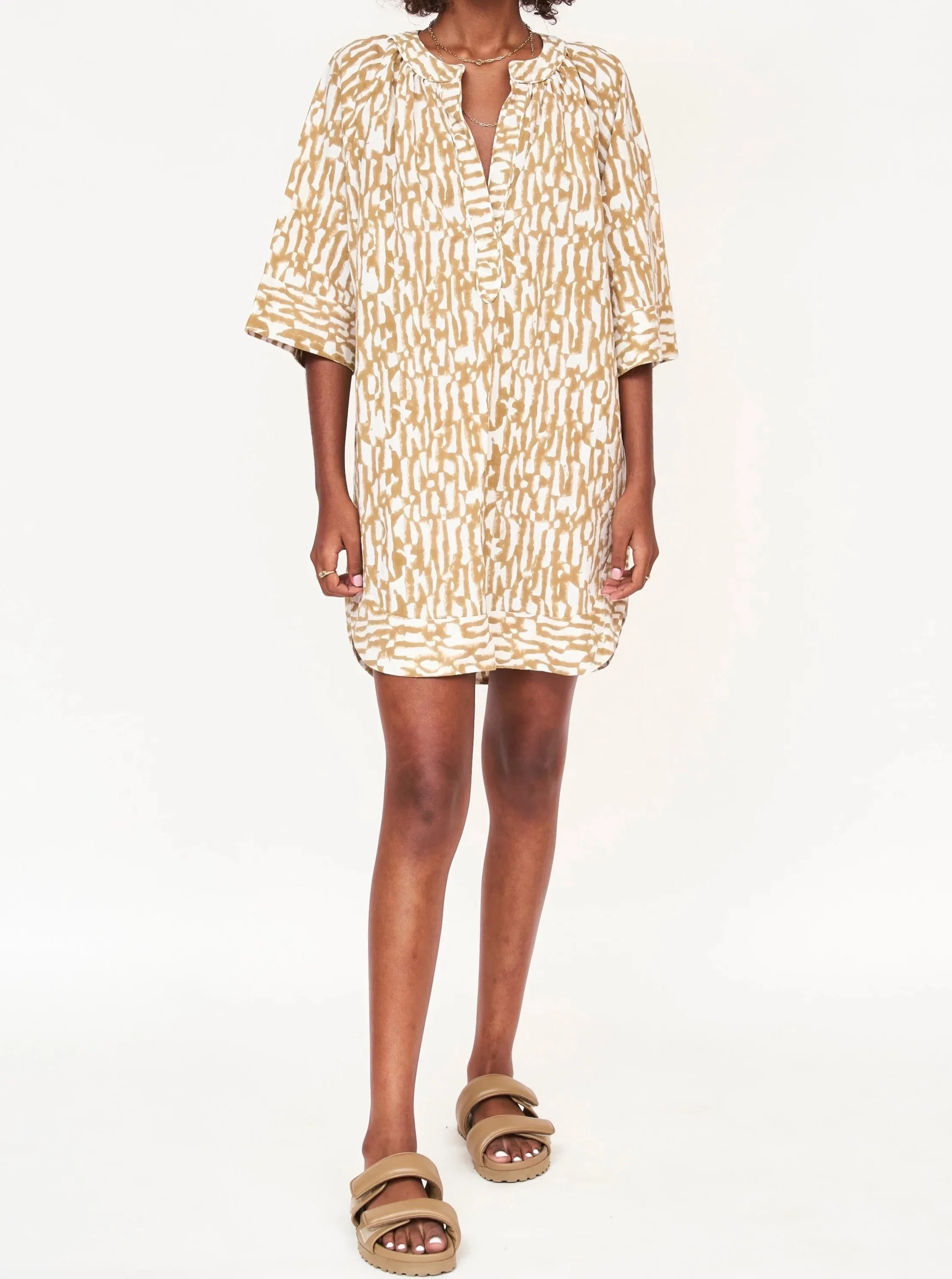 Modern Form Mirth Palm Springs Short Dress in Driftwood