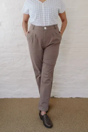 Long Perfect Pant in Lavender Gray SmoothZipper