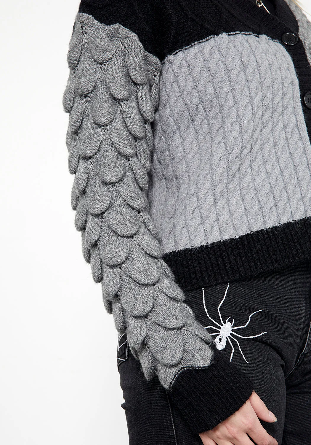 Lounge Vibe Sustainable Material Brazen Spliced Cardigan