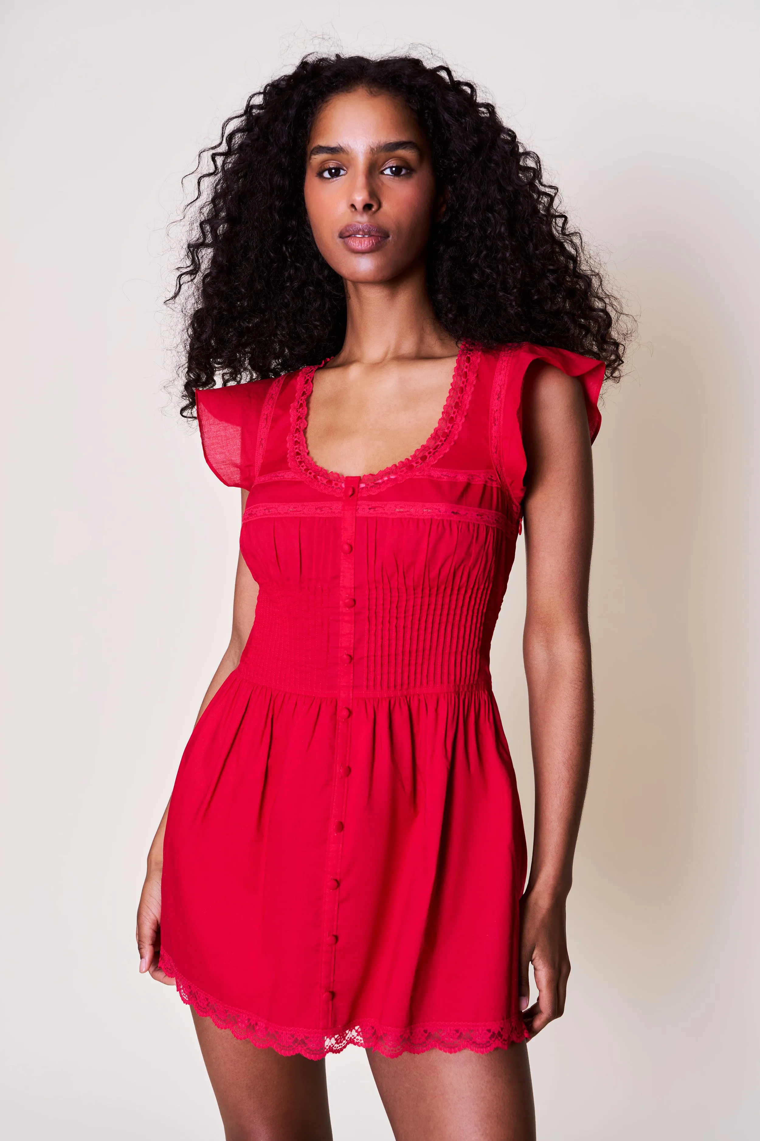 Lille Pintuck Dress Trendy Charm Youth Glow