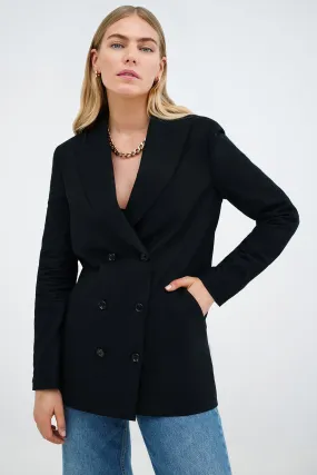 Linden Linen-Blend Blazer Adjustable Hem Zippered Vents