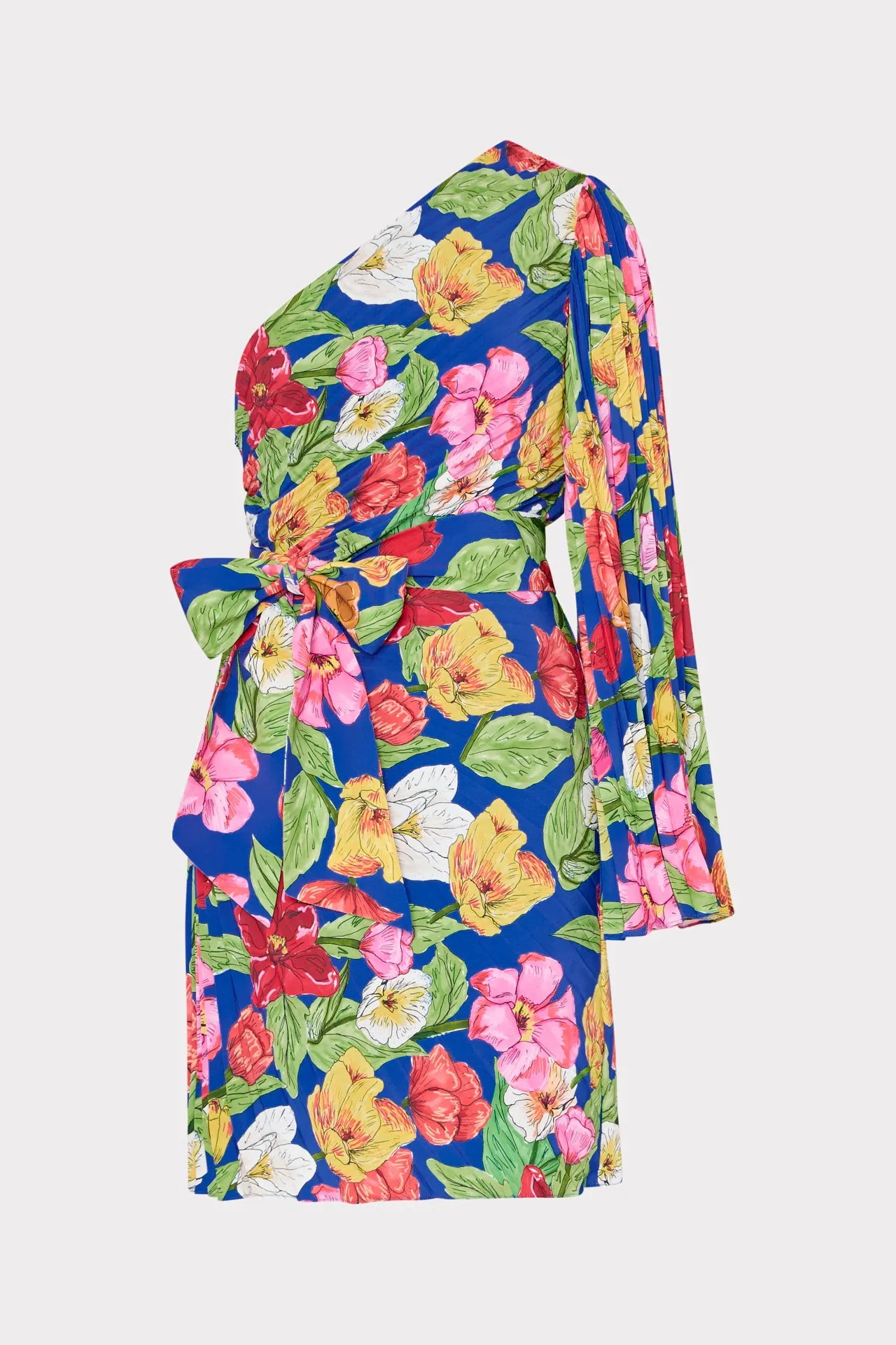 Linden Tulip Rosette Pleated Dress Pop Beat