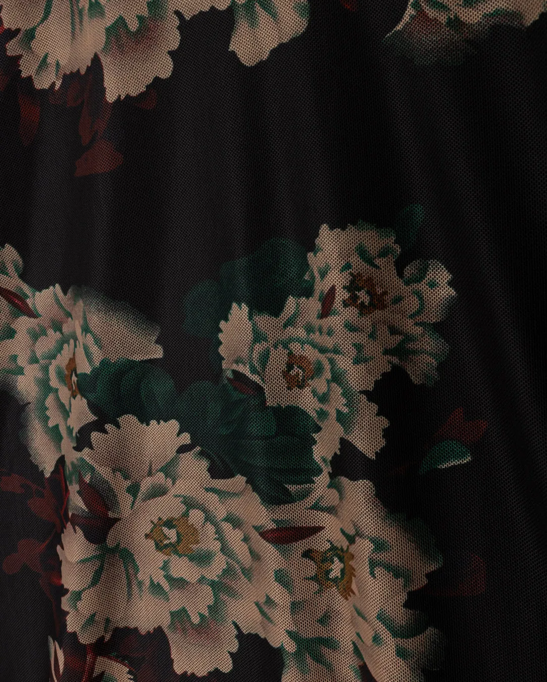 Danube Floral Mesh Turtleneck Soft and Stylish Perfect Wear