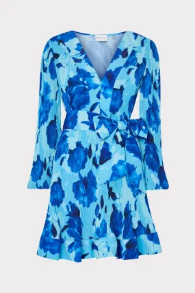 Liv Blurred Blossom Pleated Dress Urban Look Street Flex