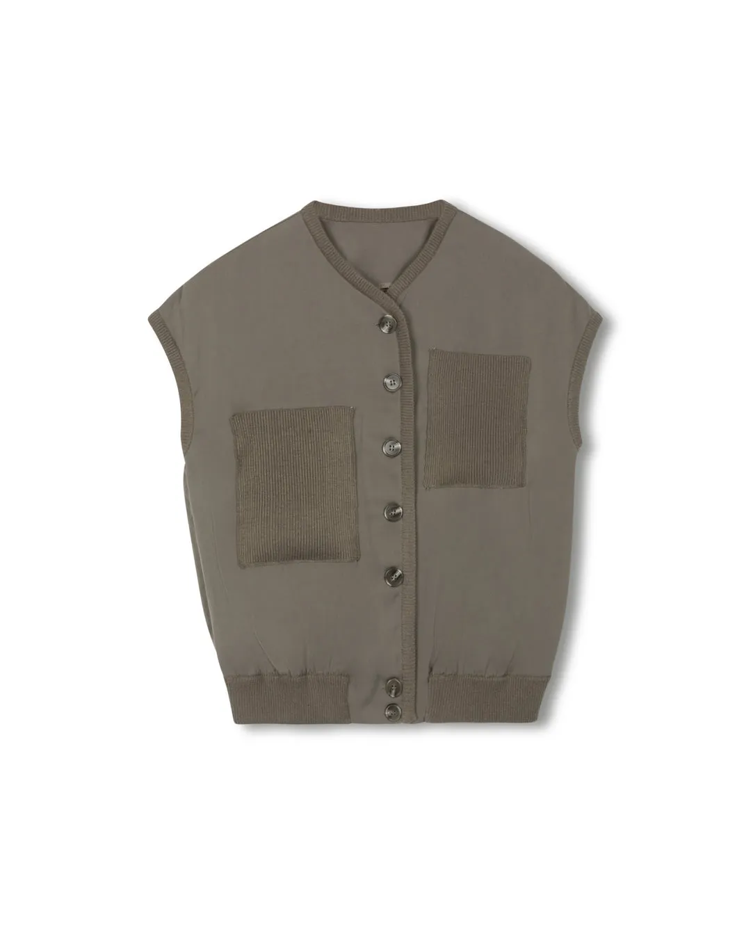 familiar Loha Trimmed Knit Vest