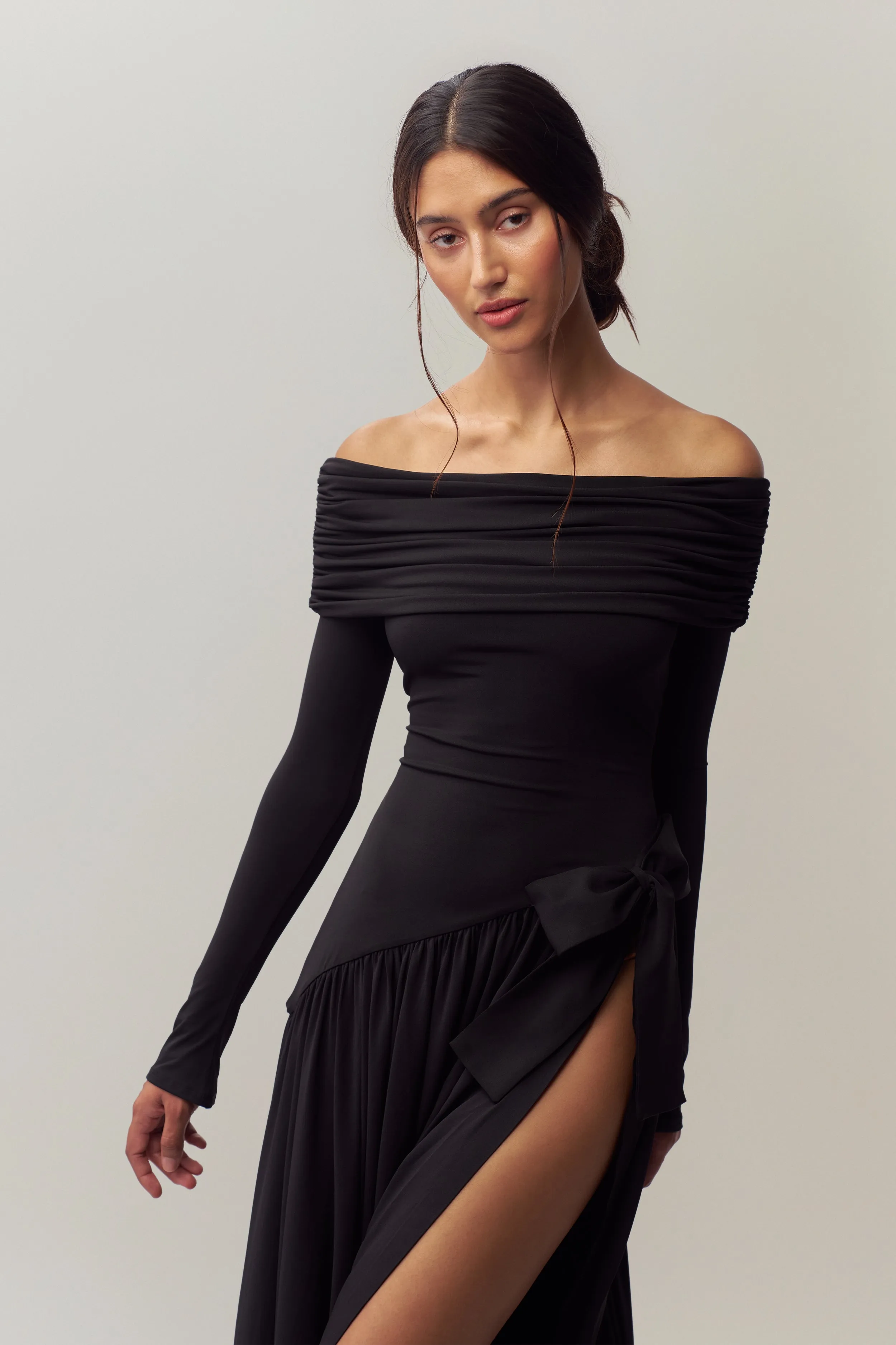 Lola Gown Ruffle Hem Comfortable day-to-night dress