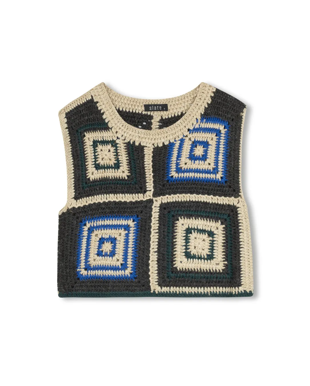 Timeless and Chic Crocheted Knit Crop Vest