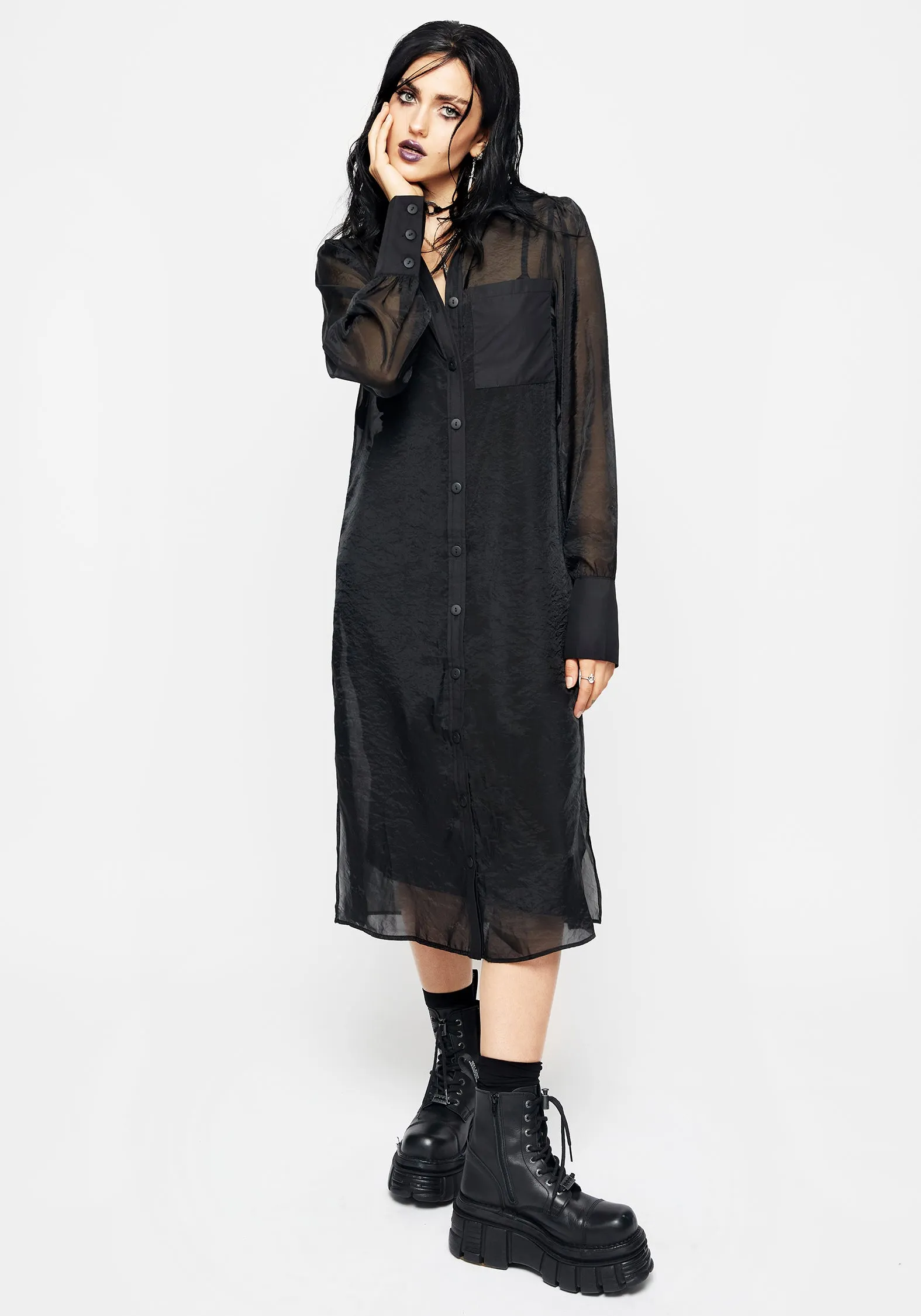 Loveless Midi Shirt Dress City Casual