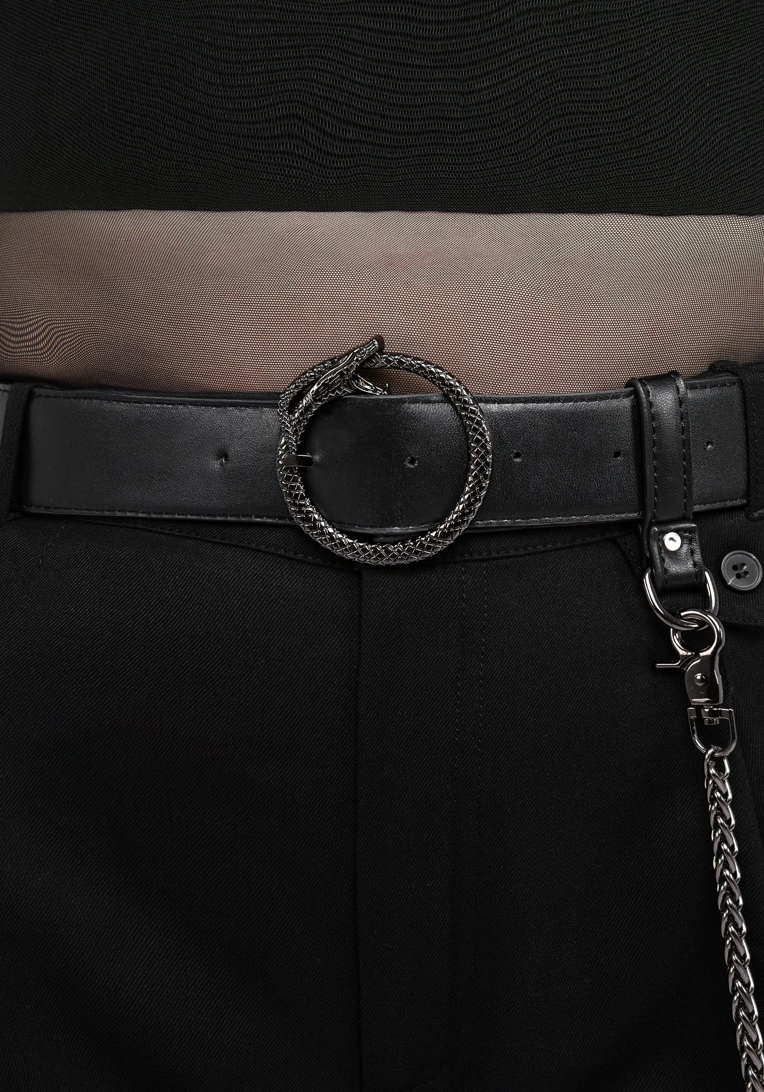Ouroboros Snake Buckle Chain Belt Work Ready