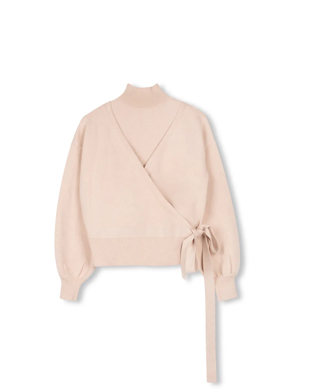 Chilly Layering Functional Layer Charta Side Tie Cardigan