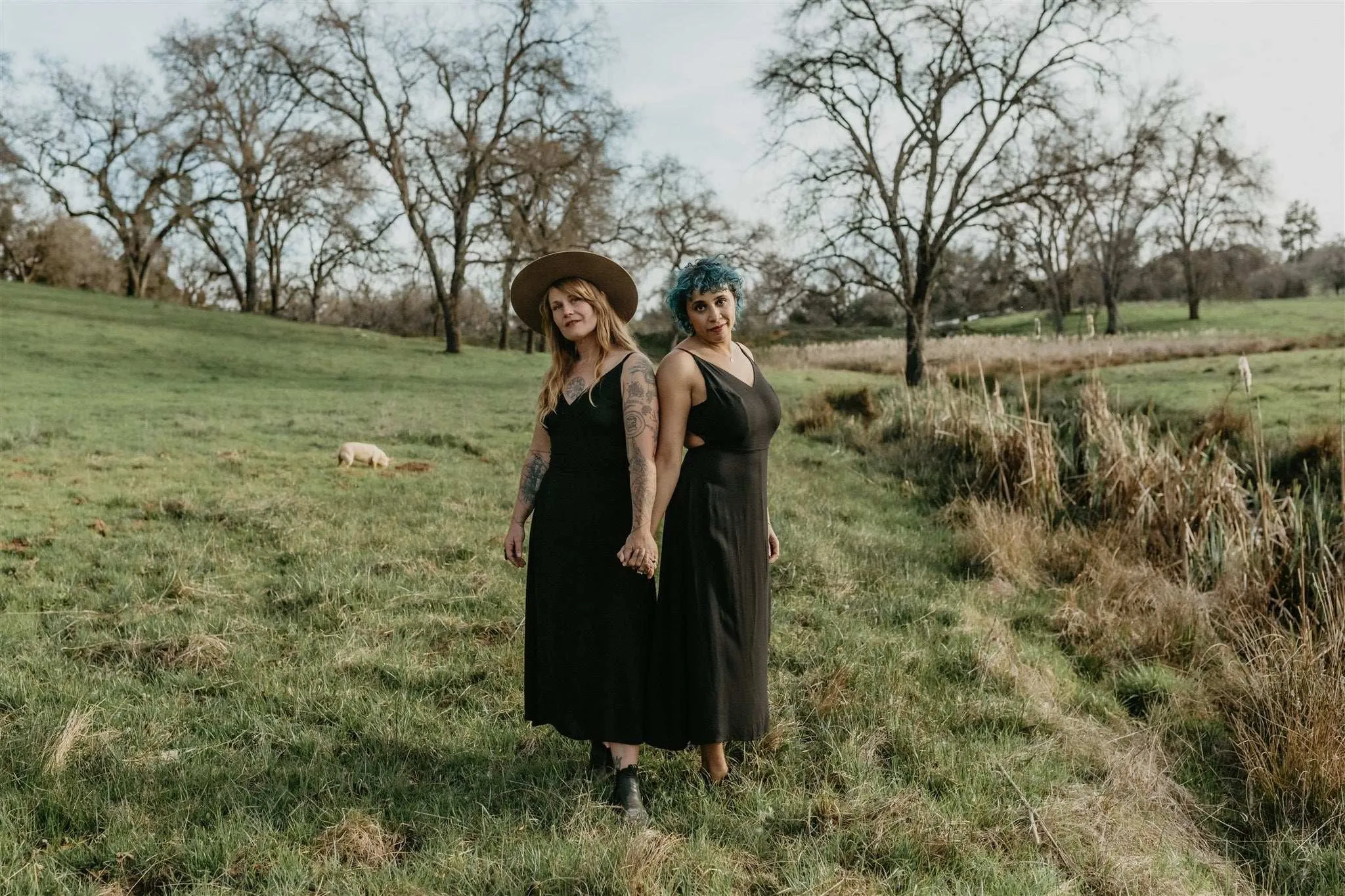 Meadow Dress in Black Challis Quick Match