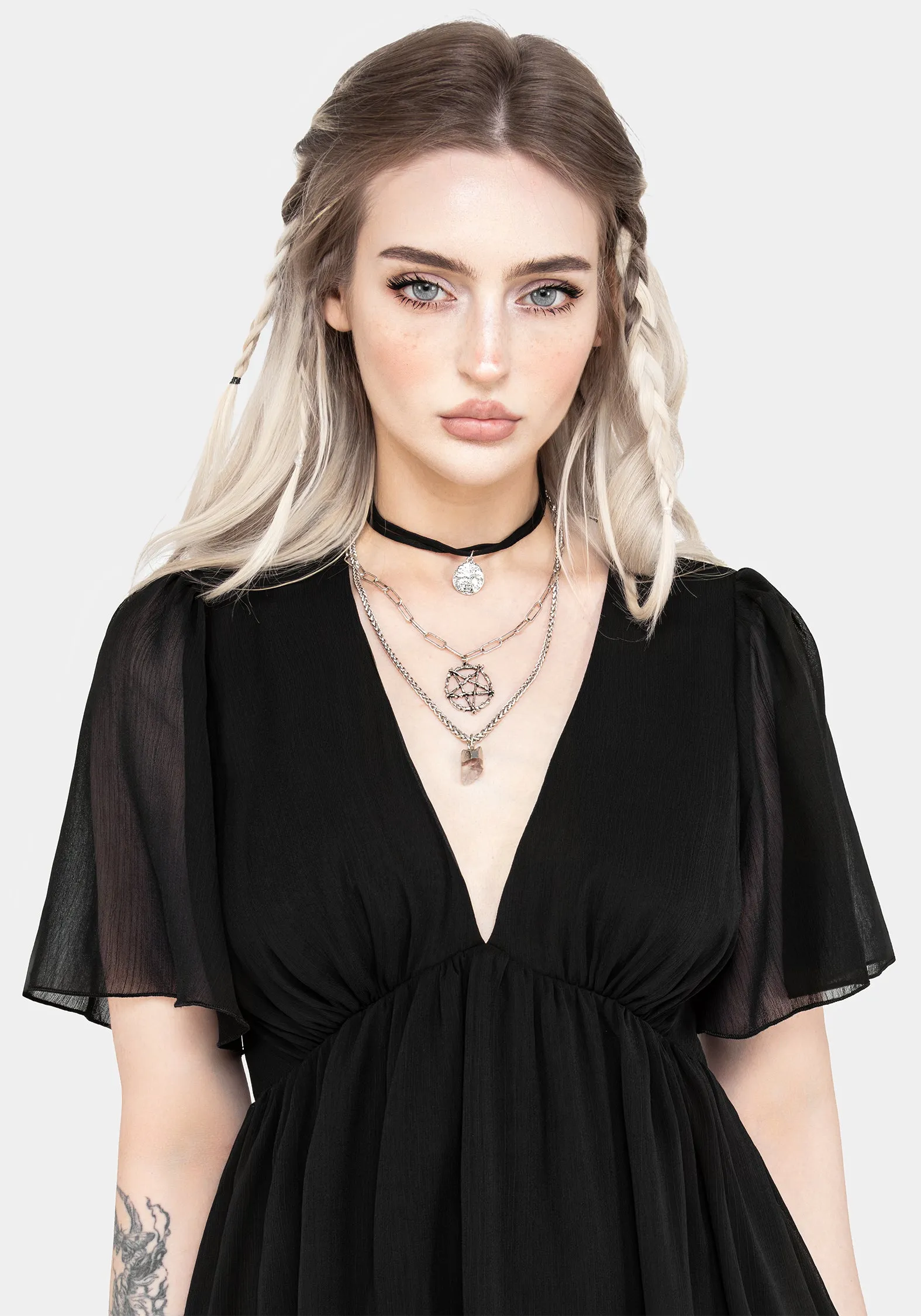 Fresh Mood Sasha Tiered High-Low Dress