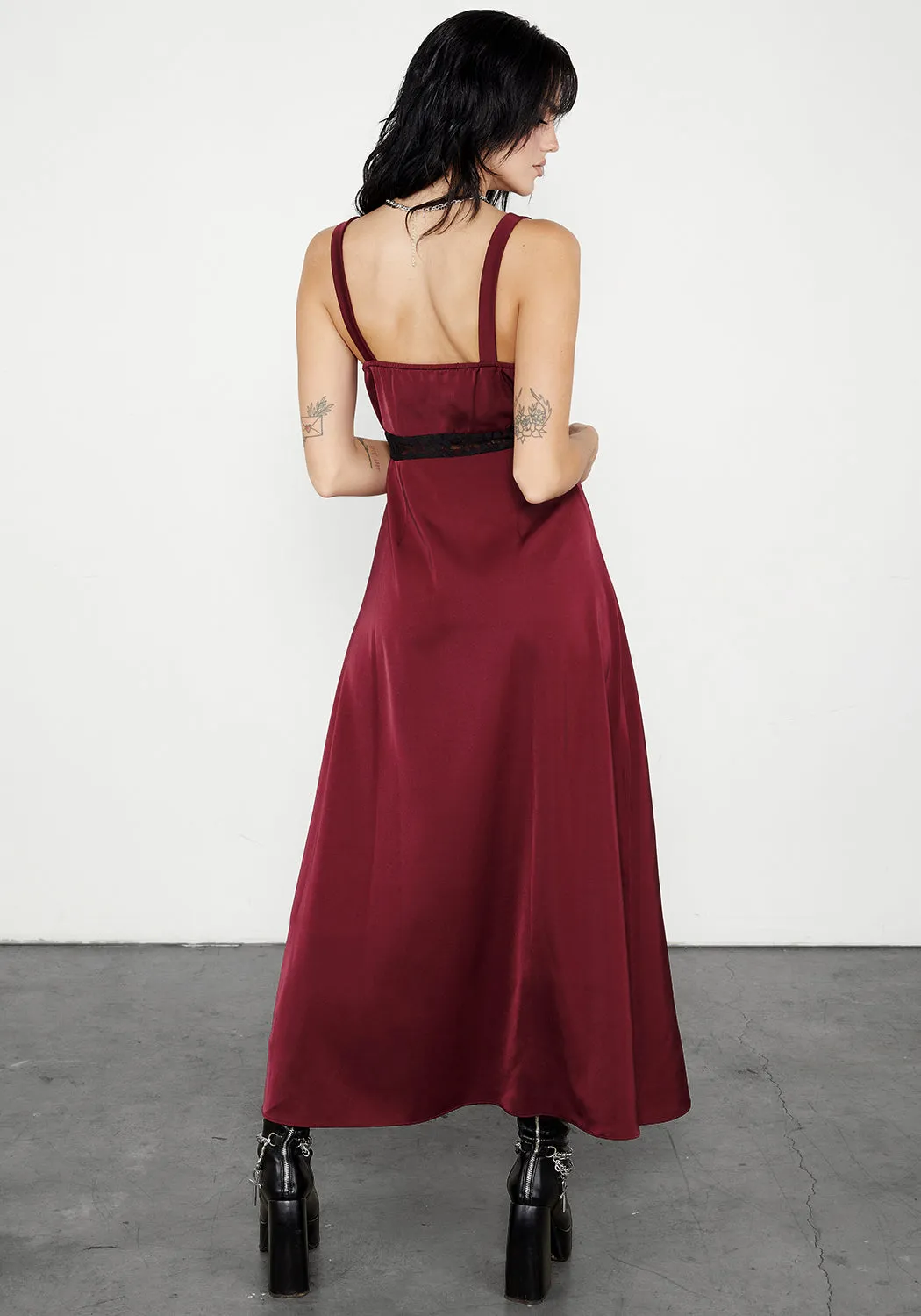 Mara Lace Panelled Slip Dress Sophisticated Comfort Comfort Look