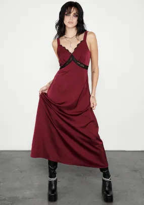 Light Mood Polished Layer Mara Lace Panelled Slip Dress