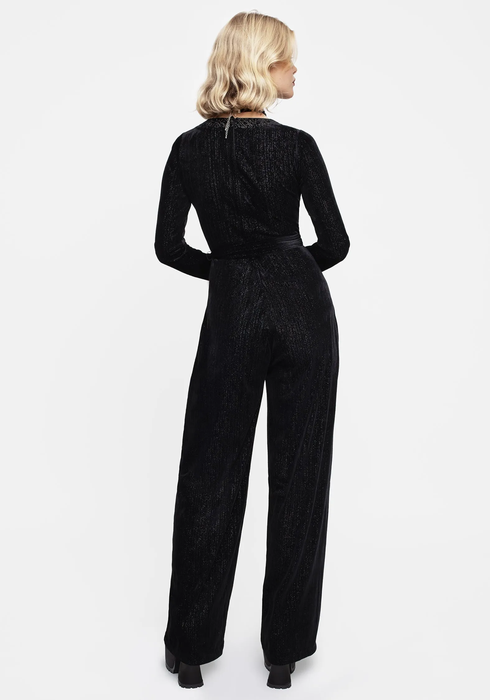 Home Shopping Otherworld Embroidered Faux Wrap Jumpsuit