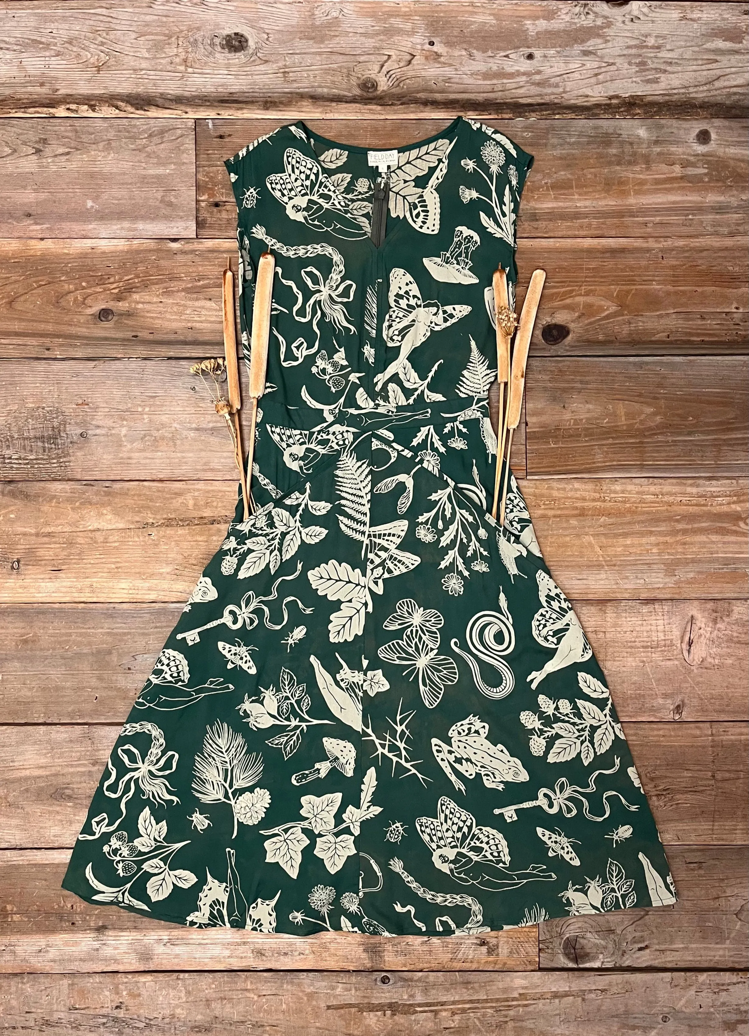 Xena Dress in Emerald Woodland Wonder Sophisticated Elegance